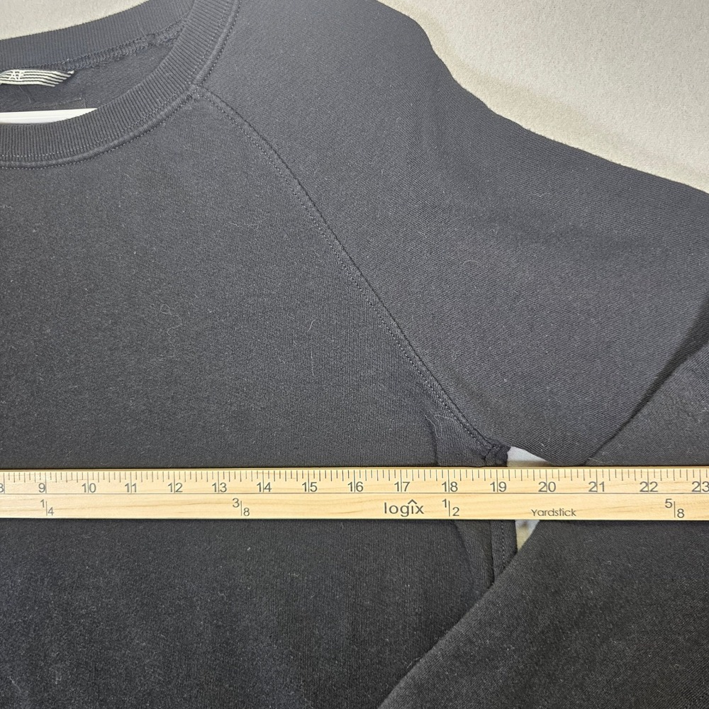 American Eagle AE Lounge Black Sweatshirt Crew Neck Pullover Comfy Top - Picture 3 of 5